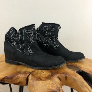Joe’s Black Cloth Ankle Boots